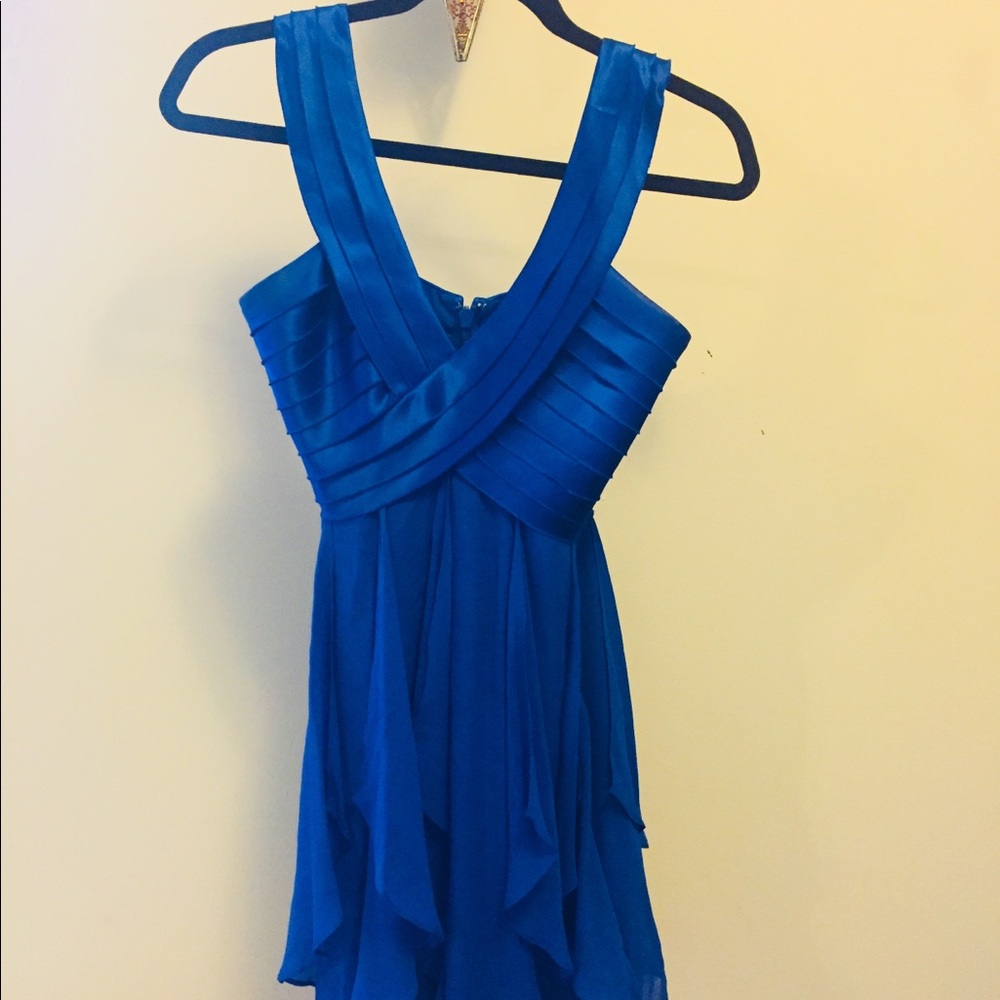 Royal blue cocktail dress